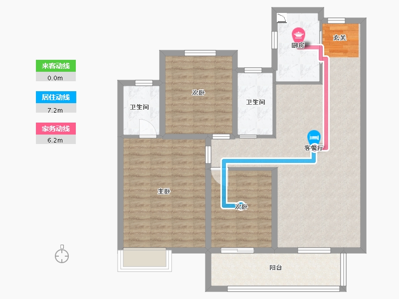 山西省-太原市-中海国际社区-97.60-户型库-动静线