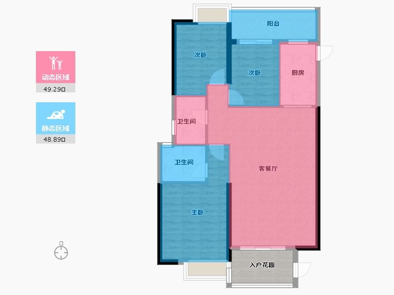 广东省-汕头市-南洋珠池路项目-95.22-户型库-动静分区