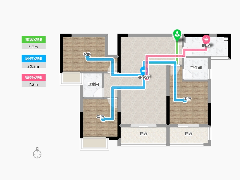 湖北省-恩施土家族苗族自治州-建始・众信・悦融湾-82.89-户型库-动静线