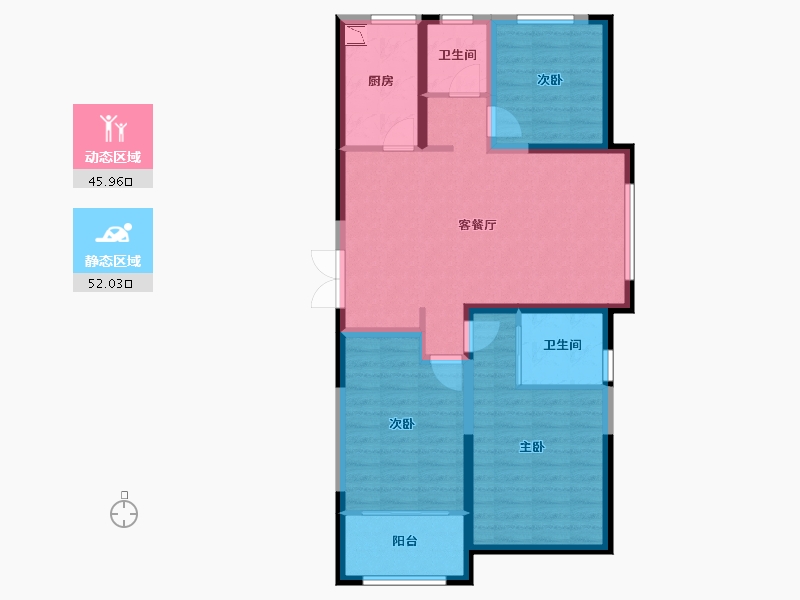 山东省-济宁市-名仕城-87.37-户型库-动静分区