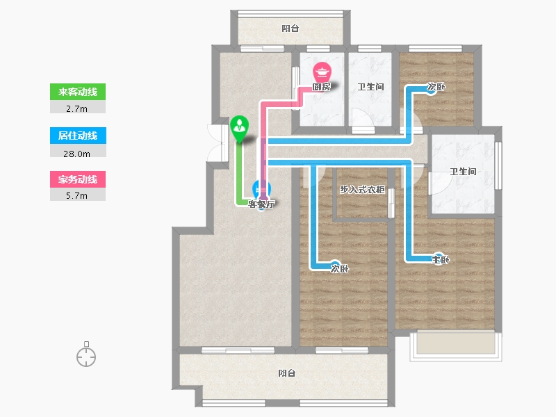 安徽省-芜湖市-南陵和顺新视界-103.84-户型库-动静线