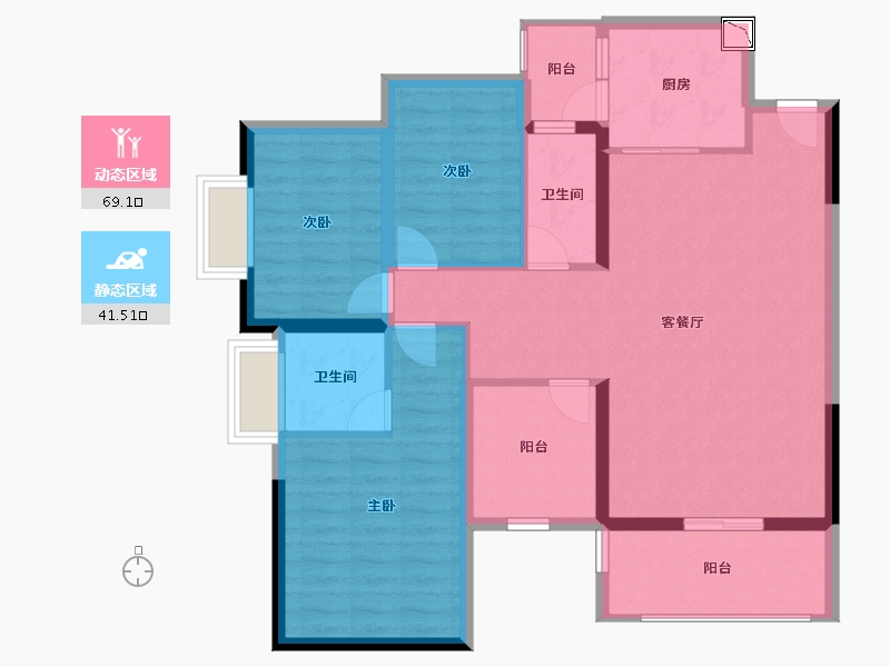 广东省-东莞市-光大山湖城-99.06-户型库-动静分区