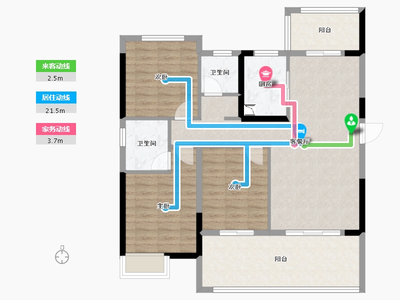 湖北省-荆门市-月湖壹品-97.05-户型库-动静线