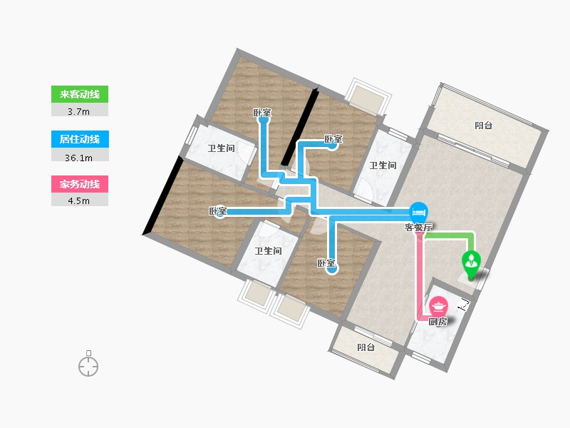 广东省-广州市-雅瑶绿洲-108.24-户型库-动静线