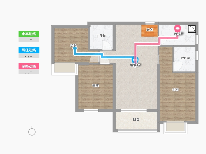 福建省-漳州市-国贸天成-78.53-户型库-动静线