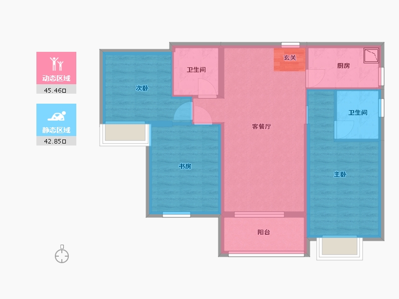 福建省-漳州市-国贸天成-78.53-户型库-动静分区