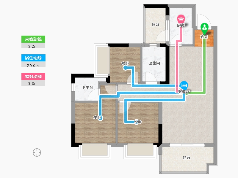 四川省-广安市-和喜・公园学府-71.70-户型库-动静线