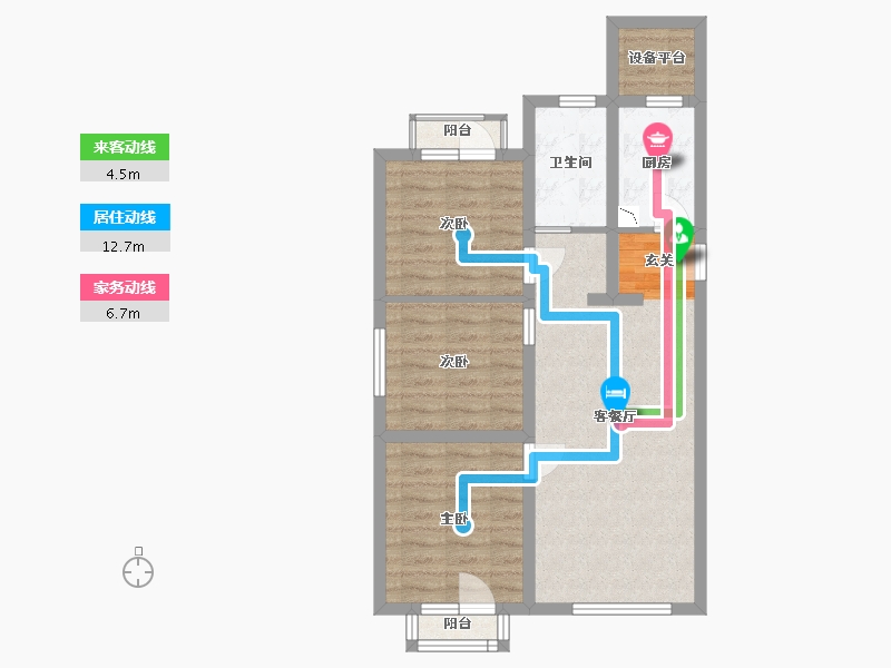 河北省-石家庄市-奥园城央云庭-67.98-户型库-动静线