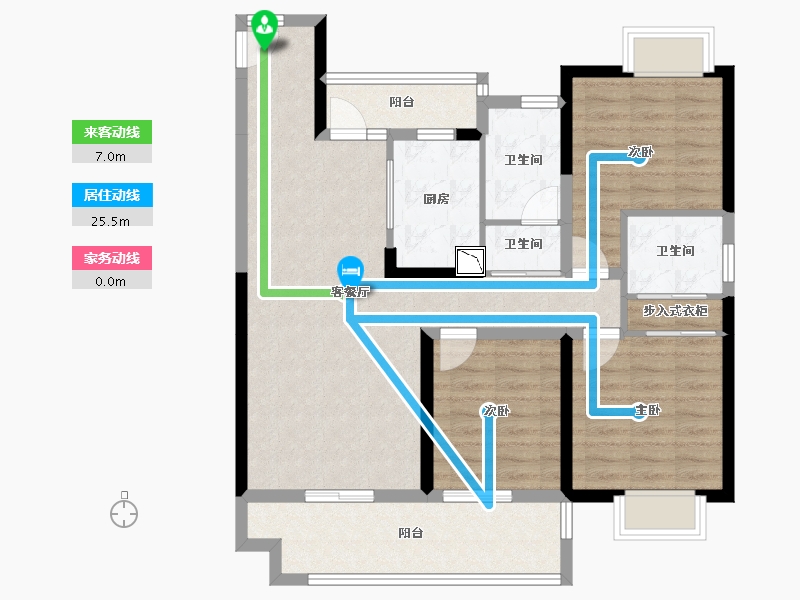 湖北省-荆州市-荆江之星-95.75-户型库-动静线