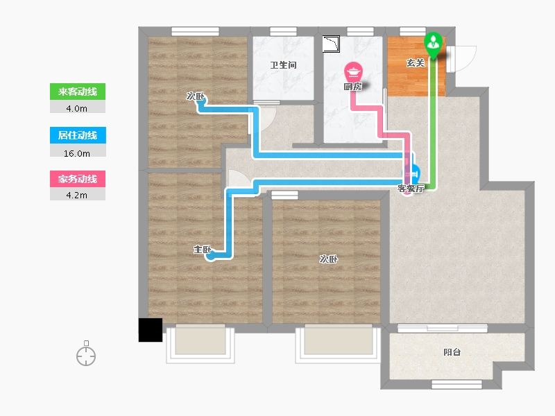 河北省-石家庄市-石家庄孔雀城-75.93-户型库-动静线