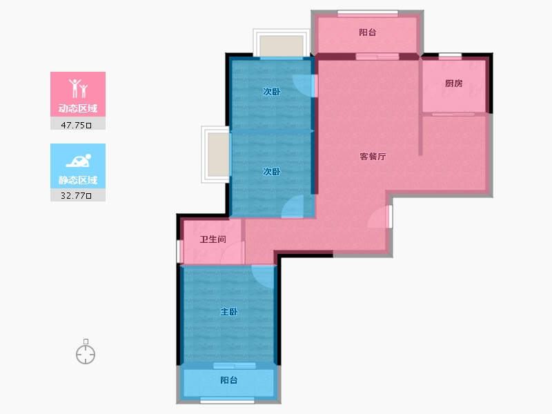 福建省-厦门市-公园道1号-71.63-户型库-动静分区