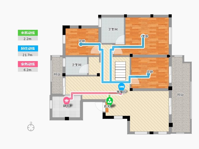 江苏省-苏州市-育龙庄园-98.49-户型库-动静线