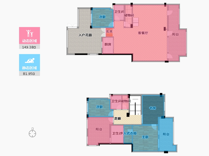 四川省-成都市-成都后花园国宾红叶-254.43-户型库-动静分区