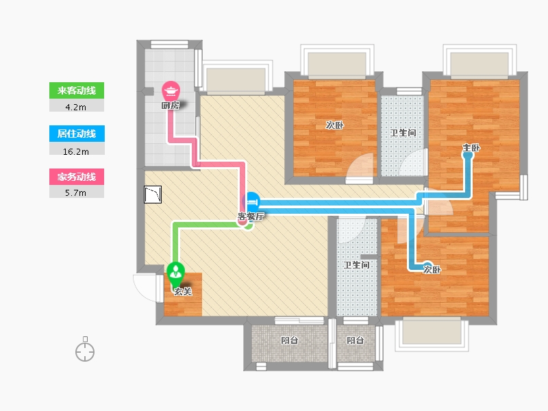 广东省-广州市-南方医科大学-80.00-户型库-动静线