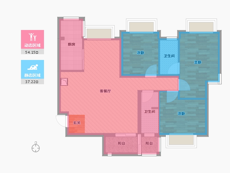 广东省-广州市-南方医科大学-80.00-户型库-动静分区