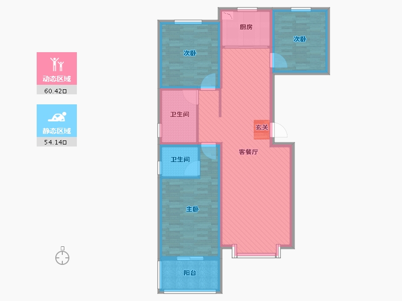 河北省-保定市-南湖春晓-101.20-户型库-动静分区