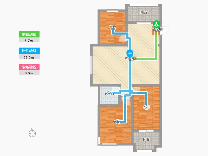 山东省-德州市-大东关颐景园-85.99-户型库-动静线