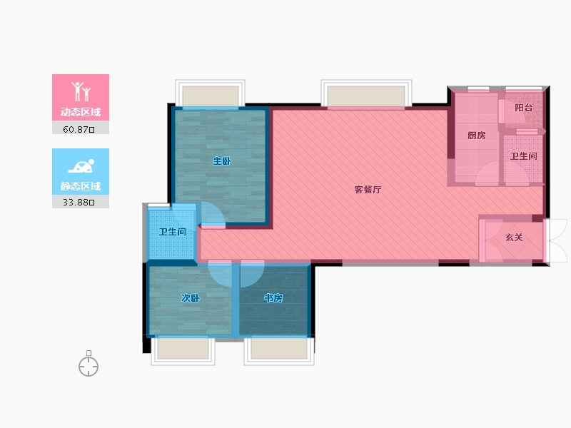 四川省-眉山市-北城时代-82.27-户型库-动静分区