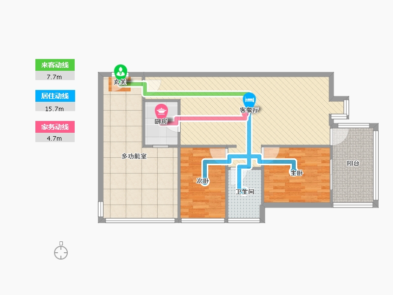 广东省-深圳市-满京华喜悦里-84.27-户型库-动静线