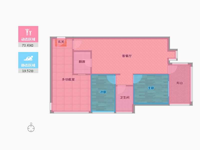 广东省-深圳市-满京华喜悦里-84.27-户型库-动静分区