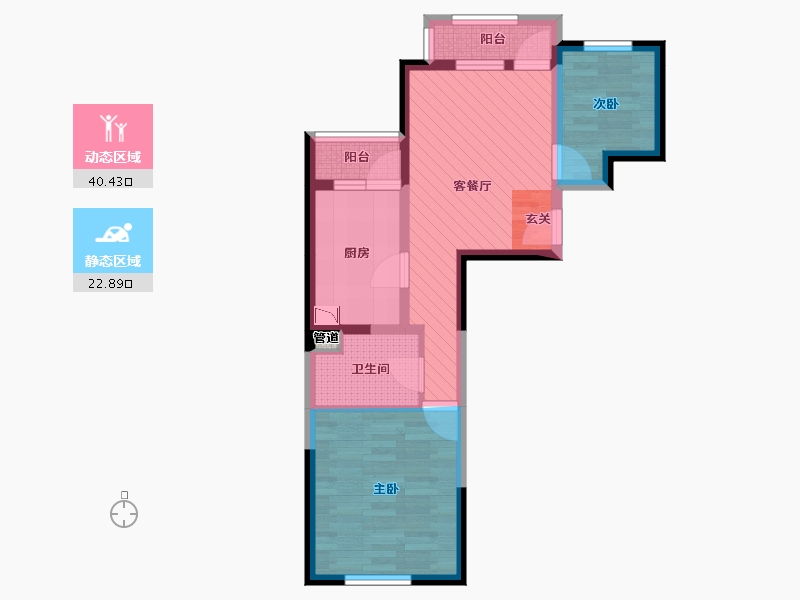 北京-北京市-天资华府-53.82-户型库-动静分区