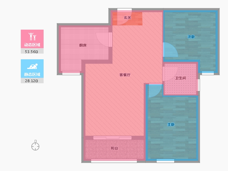 山东省-枣庄市-德仁花园-72.00-户型库-动静分区