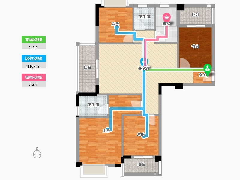 福建省-三明市-美伦凯悦蓝山-102.30-户型库-动静线