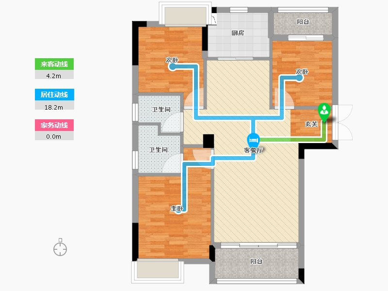 湖南省-长沙市-澳海谷山府-79.20-户型库-动静线