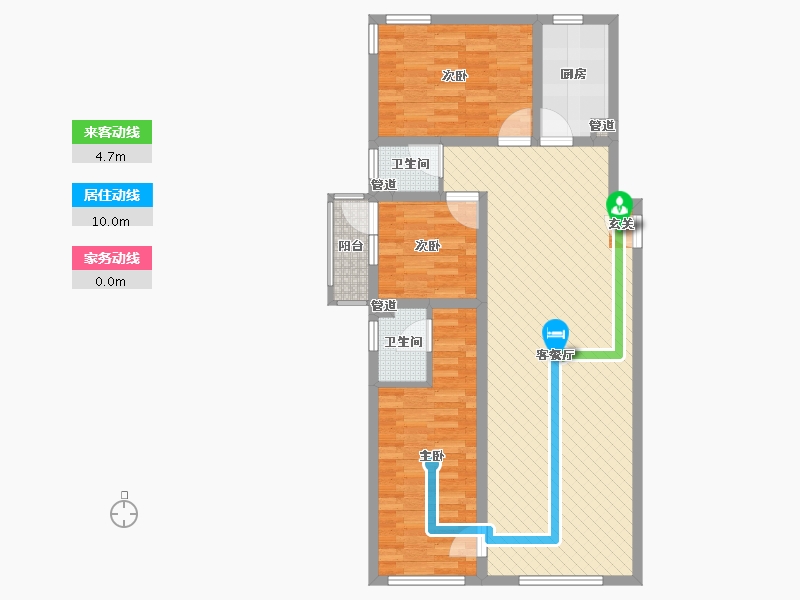 河北省-邯郸市-中央名都-90.03-户型库-动静线