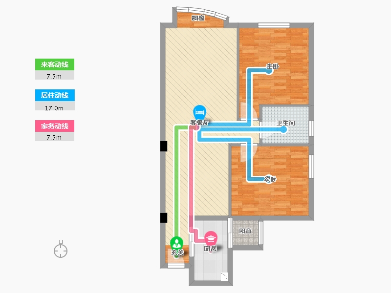 河南省-南阳市-星旺家园-78.30-户型库-动静线