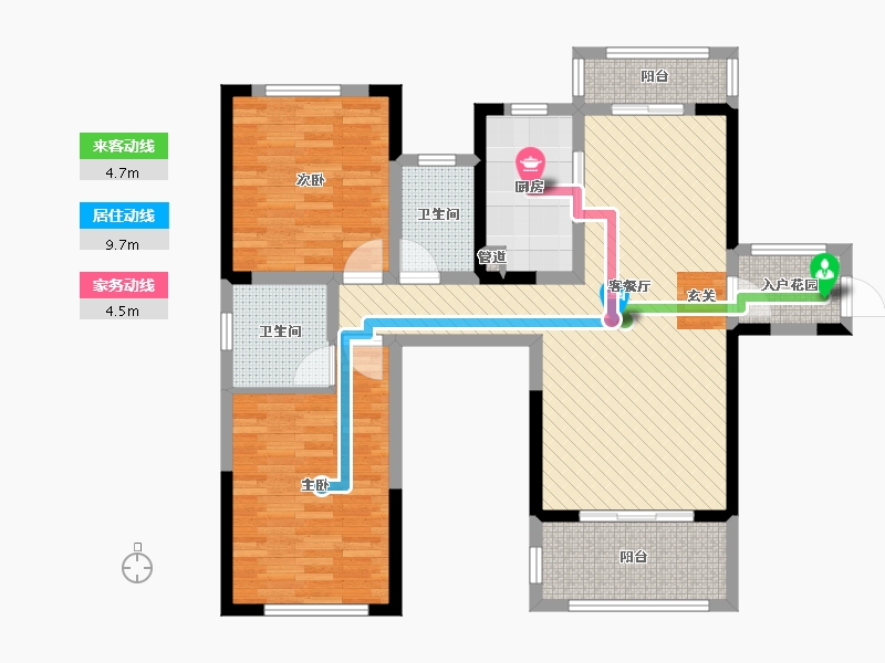 江西省-赣州市-碧水蓝天-91.01-户型库-动静线