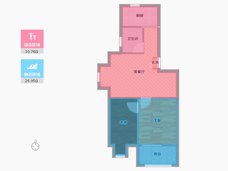 江苏省-南京市-武夷绿洲-50.79-户型库-动静分区