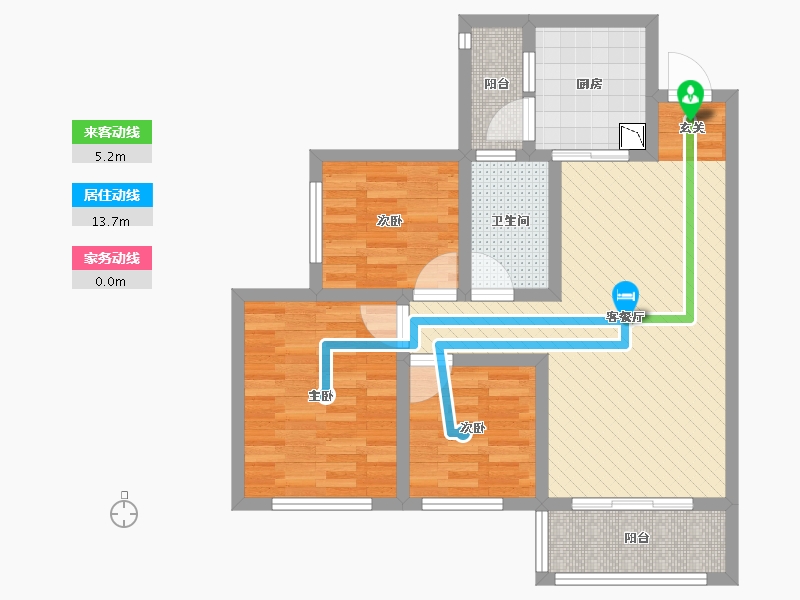 四川省-宜宾市-锦悦府-70.48-户型库-动静线