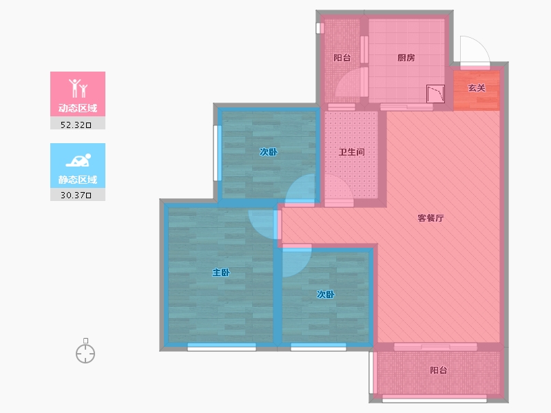 四川省-宜宾市-锦悦府-70.48-户型库-动静分区