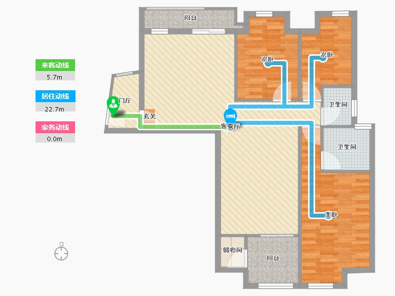 湖北省-武汉市-怡景江南-93.59-户型库-动静线