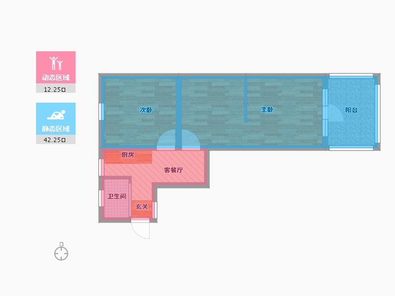 上海-上海市-子长小区-46.72-户型库-动静分区