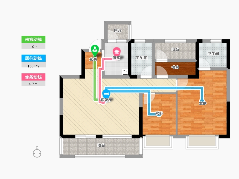 四川省-成都市-山水四季城-82.79-户型库-动静线