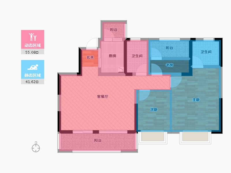 四川省-成都市-山水四季城-82.79-户型库-动静分区