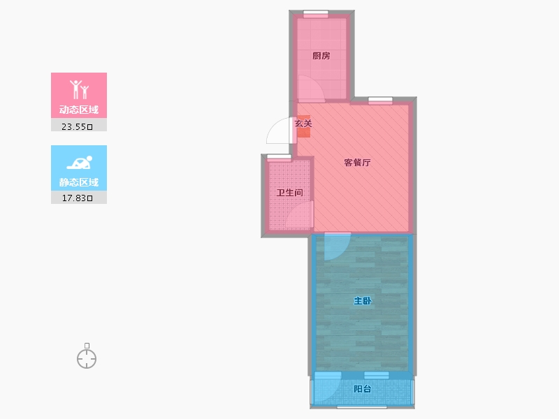 上海-上海市-普乐-36.00-户型库-动静分区