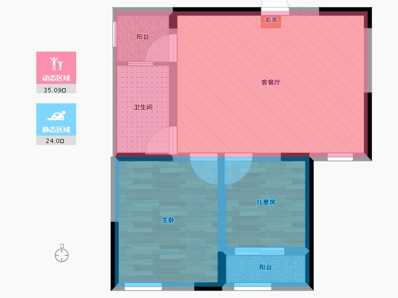 北京-北京市-光明里-51.41-户型库-动静分区