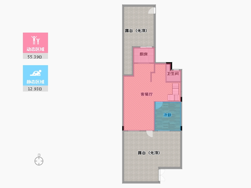 浙江省-宁波市-东方公馆-128.00-户型库-动静分区