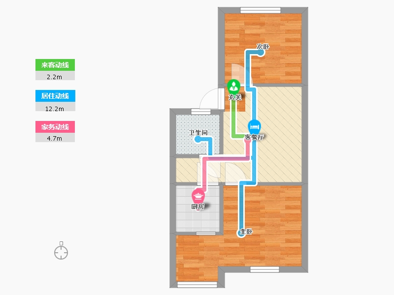 北京-北京市-中关村331号楼-42.33-户型库-动静线