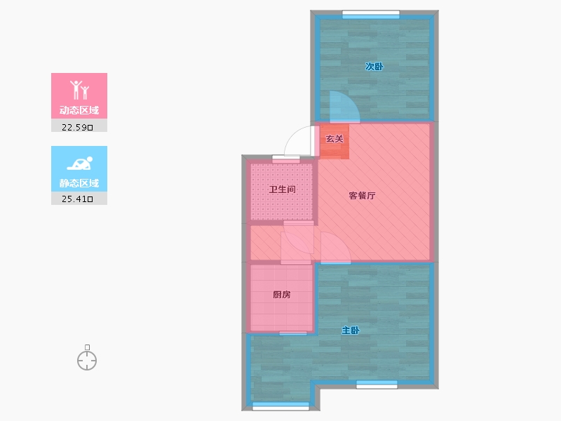 北京-北京市-中关村331号楼-42.33-户型库-动静分区