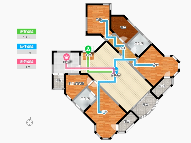 山东省-济宁市-奉源金河湾-164.00-户型库-动静线