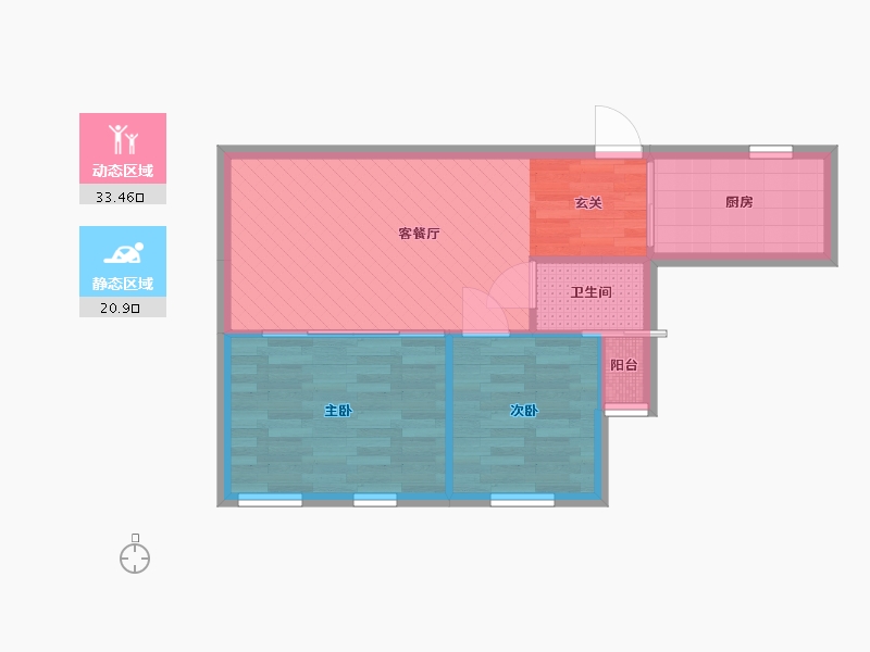 湖北省-武汉市-七里香苑-48.26-户型库-动静分区