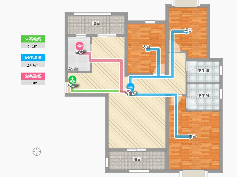 河南省-三门峡市-锦悦华庭-120.00-户型库-动静线