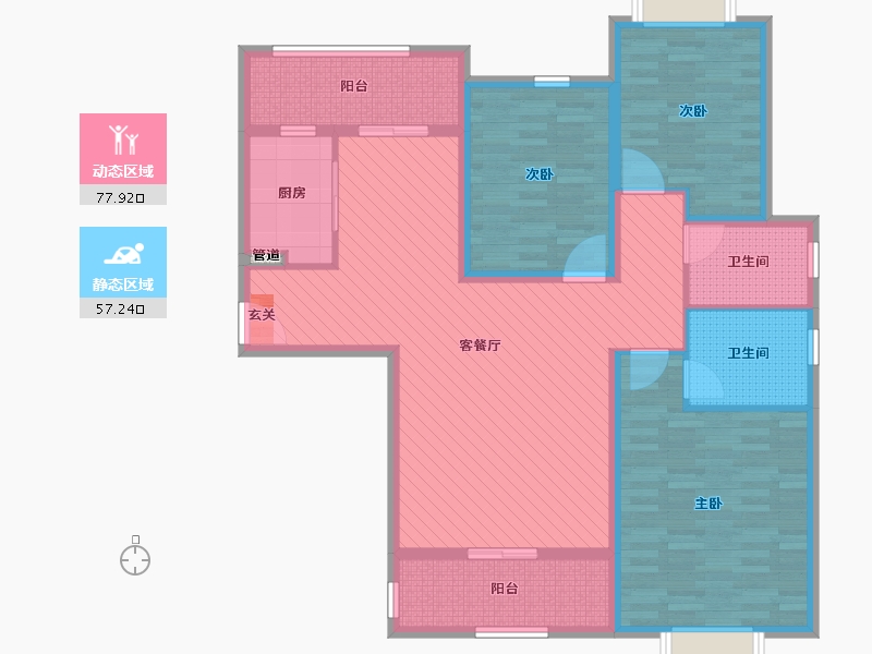 河南省-三门峡市-锦悦华庭-120.00-户型库-动静分区