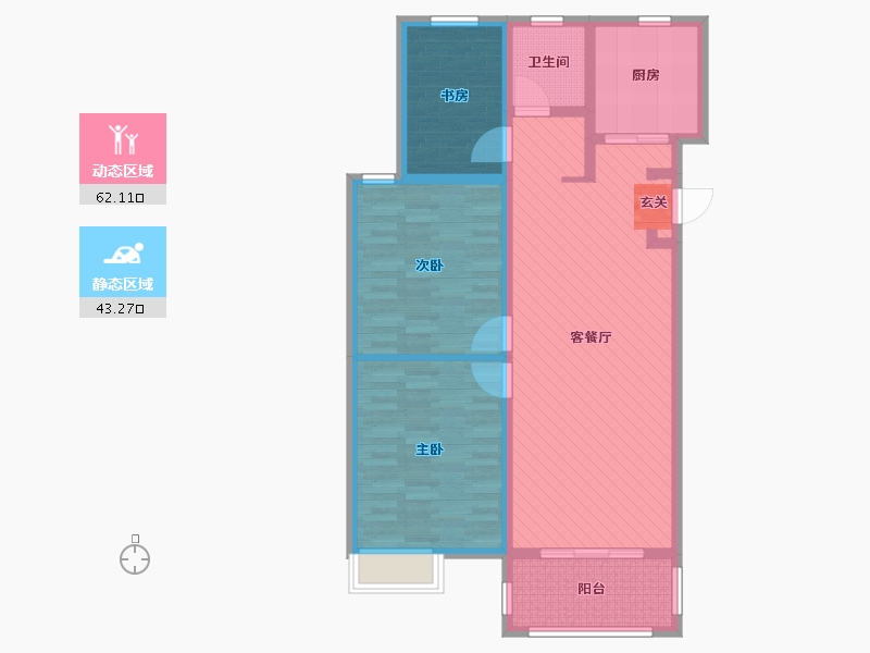 江苏省-盐城市-一品世家-92.80-户型库-动静分区