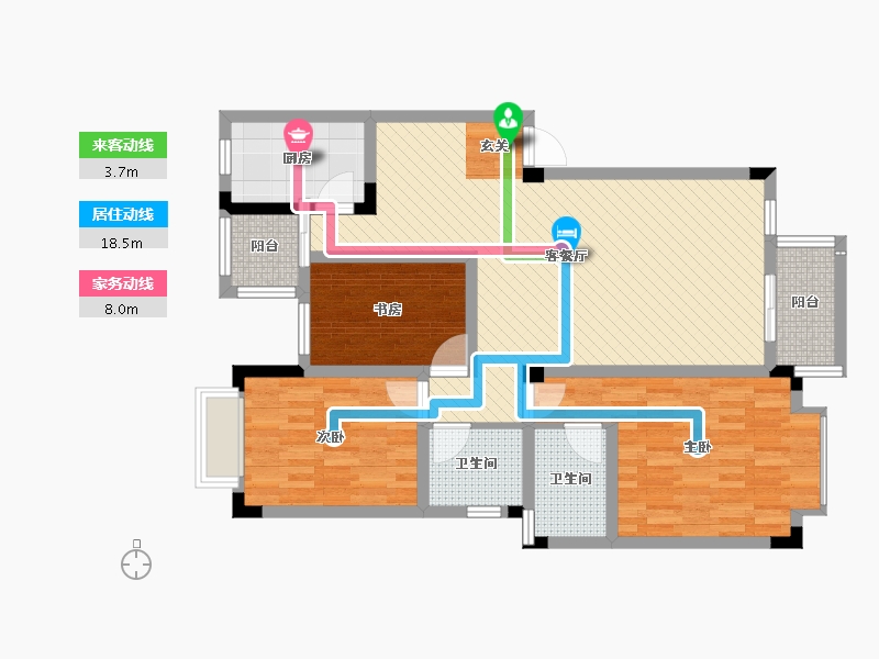 四川省-成都市-兰色空间如意府-97.97-户型库-动静线