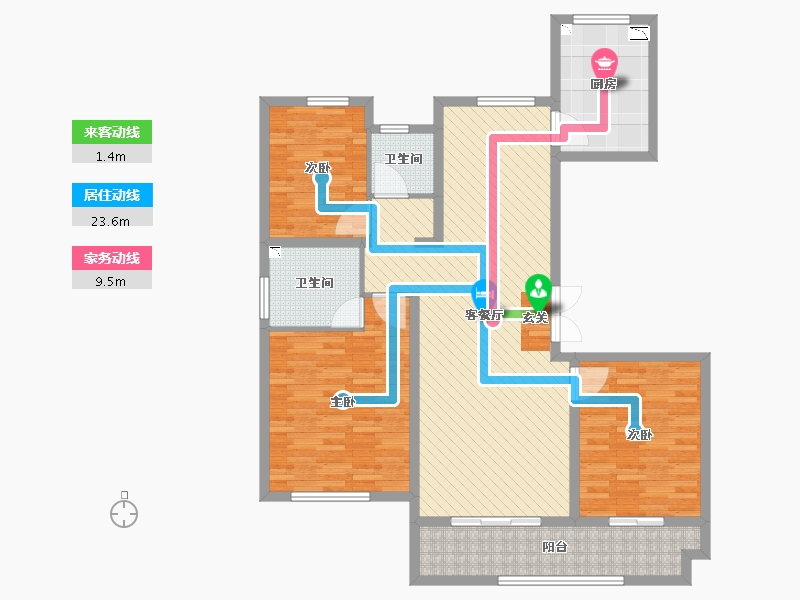 山东省-莱芜市-天晟上府-118.00-户型库-动静线